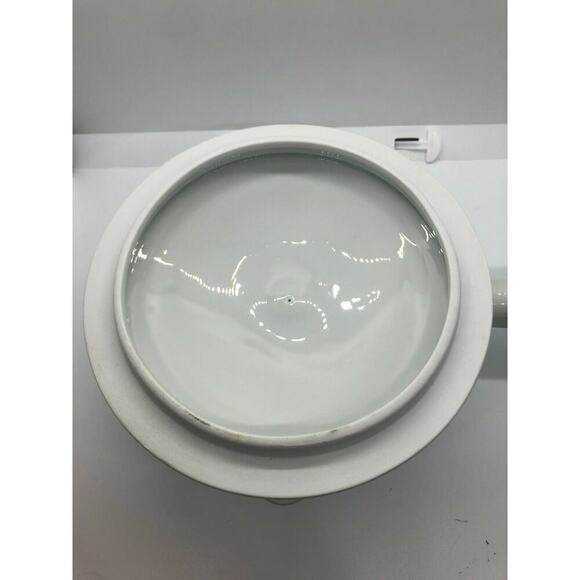 Couleuvre Ligne Limoise Porcelain Sauce Pot with Lid Vegetable Pattern - Picture 4 of 8